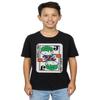 DC Comics Boys Chibi Joker Playing Card T-Shirt 9-11 Years Black view 1