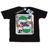 DC Comics Boys Chibi Joker Playing Card T-Shirt 9-11 Years Black view 2