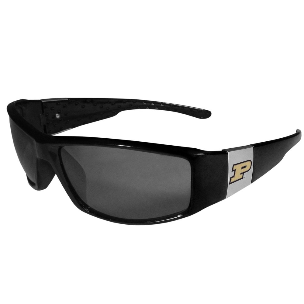 NCAA Siskiyou Sports Fan Shop Purdue Boilermakers Chrome Wrap Sunglasses One Size Black