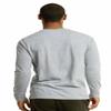 Knocker Men's Cotton Long Sleeve Henley Shirt (XL, Heather Grey) view 3