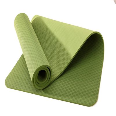 Perfect Express Yoga mat TPE 72" Long 26" Wide 8mm Thickness Non Slip Yoga Mat (Bamboo Green)