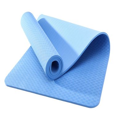 Perfect Express Yoga mat TPE 72" Long 26" Wide 8mm Thickness Non Slip Yoga Mat (Sky Blue)