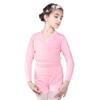 117246005 Long Sleeve Cross Front Warm Ups Dance Wrap Top Sweaters for Girls Ballet Pink view 1