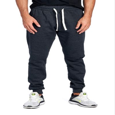 PROGO USA Men's Joggers Sweatpants Basic Fleece Marled Jogger Pant Elastic Waist (3X-Large, Charcoal)