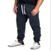 PROGO USA Men's Joggers Sweatpants Basic Fleece Marled Jogger Pant Elastic Waist (3X-Large, Charcoal) view 2