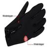 Bicycle Motorcycle Waterproof Gloves Outdoor Sport Warm Windproof Thermal Touch Gloves Riding Running Bike Cycling Gloves Hot Hands Warmer (Black(M)) view 3