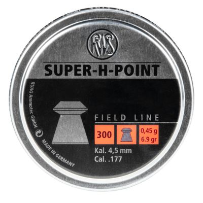 Rheinisch-Westfalische 2317403 RWS Super-H-Point Air Gun Ammo .177 Field Line