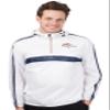 Ultra Game NFL Denver BroncosMen's Quarter Zip Pullover Hoodie Packable Windbreaker Jacket, White, S view 1