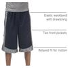 Pro Club Men's Heavyweight Mesh Basketball Shorts, Navy/Gray, Medium view 4