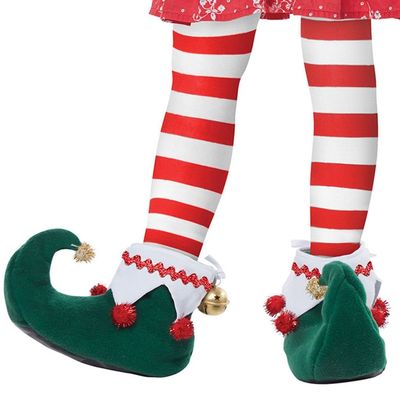 California Costumes Elf Shoes - Adult Adult Costume, -Green/White, Small