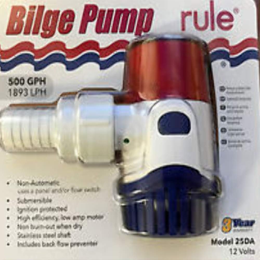 Rule Industries 25DA Next Generation Non-Auto 500GPH Bilge Pump