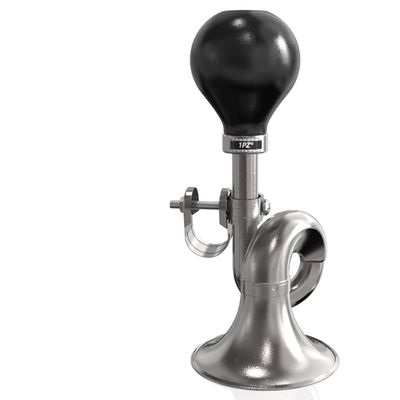 1PZ CHR-001 Old Fashion Classic Vintage Chrome Bugle Retro Clown Horn for Club Golf Cart Kids Bike Bicycle Boat RV Motorcycle
