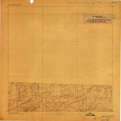 YellowMaps Watalula AR topo map, 1:62500 Scale, 15 X 15 Minute, Historical, 1887, 20.2 x 16.6 in - Tyvek