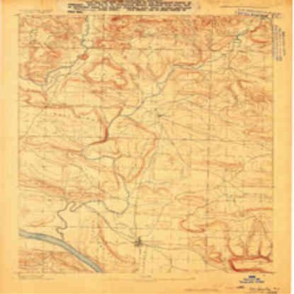 Dardanelle 1 AR topo map, 1:62500 scale, 15 X 15 Minute, Historical, 1888, 19.9 x 16.6 IN - Tyvek