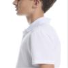 PGA TOUR Boys Airflux Short Sleeve Golf Polo Shirt, Ribbed Collar, Moisture-Wicking, Sun Protection, Ventilated Lightweight, Bright White, Small view 4