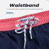 MaaMgic Mens Quick Dry Solid Swim Trunks with Mesh Lining Swimwear Bathing Suits,Navy-glm007,Medium view 4