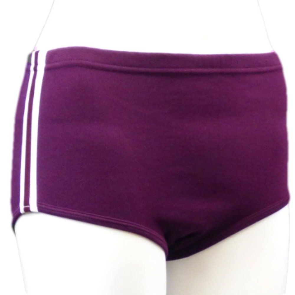 ATHLETIC BRIEFS MAROON/WHITE SIZE 30
