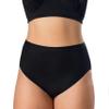 Elita Women's PLUS Microfiber High Cut Panty, Ebony, 3XL view 1