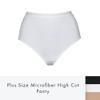 Elita Women's PLUS Microfiber High Cut Panty, Ebony, 3XL view 4