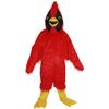 Red Eagle Bird Costume Mascot longhair animal Cartoon for adult view 1