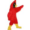 Red Eagle Bird Costume Mascot longhair animal Cartoon for adult view 2