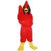 Red Eagle Bird Costume Mascot longhair animal Cartoon for adult view 3