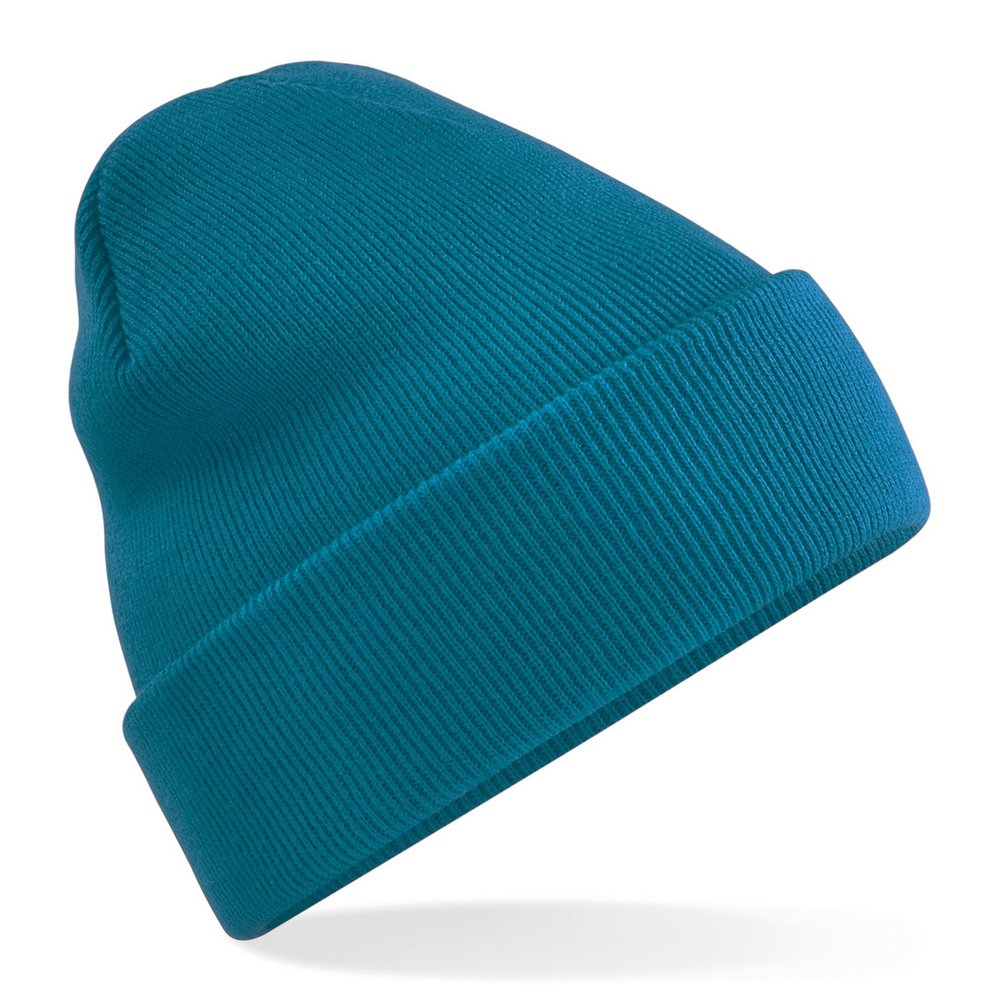 Beechfield Soft Feel Knitted Winter Hat (One Size) (Teal)