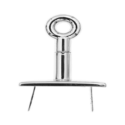 Ohio Travel Bag Triple Plate Turn Lock, 1-3/4 Inch, Nickel Finish, Zinc Alloy, P-2390-NIC