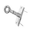 Ohio Travel Bag Triple Plate Turn Lock, 1-3/4 Inch, Nickel Finish, Zinc Alloy, P-2390-NIC view 3