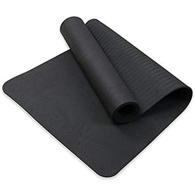 Yoga and Plates mat. Includes Free Light Weight Carrying Bag and Strap. This mat is Made of high Density, Non-Toxic TPE. It Measures 72 in Long x 24 in Wide x 1/4 in Thick by dexsi