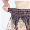 Lannaclothesdesign Women's Smocked Waist Boho Flowy Yoga Harem Pants Hippie Clothes (XXL, White) view 4