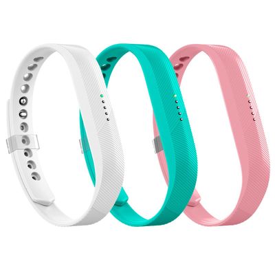 AIUNIT Compatible Flex 2 Band, Replacement for Flex 2 Accessory Bands Fashion Sport Fitness Wristbands w/Fastener Clasp for Flex 2 3 Pack Men Women Large No Tracker