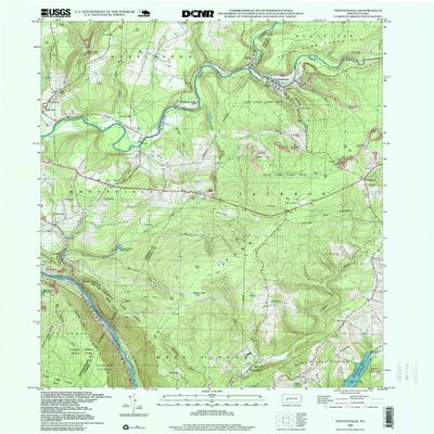 YellowMaps Vintondale PA topo map, 1:24000 Scale, 7.5 X 7.5 Minute, Historical, 1998, Updated 1999, 26.7 x 21.9 in - Tyvek