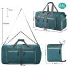 Dimayar 85L Travel Duffle Bag for Men Women - Foldable Duffel Bag with Shoes Compartment - Overnight Bags Waterproof & Tear Resistant(Green) view 2
