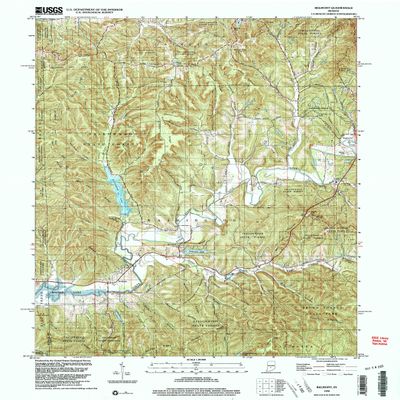 YellowMaps Belmont in topo map, 1:24000 Scale, 7.5 X 7.5 Minute, Historical, 1998, Updated 2003, 26.9 x 22 in - Tyvek