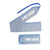 WOD Wear Wrist Wraps for Powerlifting, Strength Training, Bodybuilding, Cross Training, Olympic Weightlifting, Yoga Support - One Size Fits All (Gray/Blue Stitch) view 2