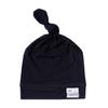 Copper Pearl Baby Beanie Hat Top Knot Stretchy Soft Midnight view 1