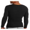 Fruit of the Loom Men's Classic Midweight Waffle Thermal Underwear Crew Top (1 & 2 Packs), Black Soot, Small view 2