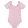 CHICTRY Girls Children Classic Cotton Short Sleeve Dance Wear Leotard Gymnastics Bodysuit Clothes Pink 4 view 2