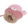 Toddler Baby Knitted Winter Gloves Cable Mittens Cute Cartoon Bear Kids Boys Girls Thermal Thick Fleece Lined Gloves Wool Warm Knit Snow Ski Cold Weather Gloves Children with String Age 0-3Y view 3