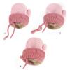 Toddler Baby Knitted Winter Gloves Cable Mittens Cute Cartoon Bear Kids Boys Girls Thermal Thick Fleece Lined Gloves Wool Warm Knit Snow Ski Cold Weather Gloves Children with String Age 0-3Y view 4