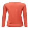 Basic Solid Round Neck Sweater Cardigan Orange Size L view 2