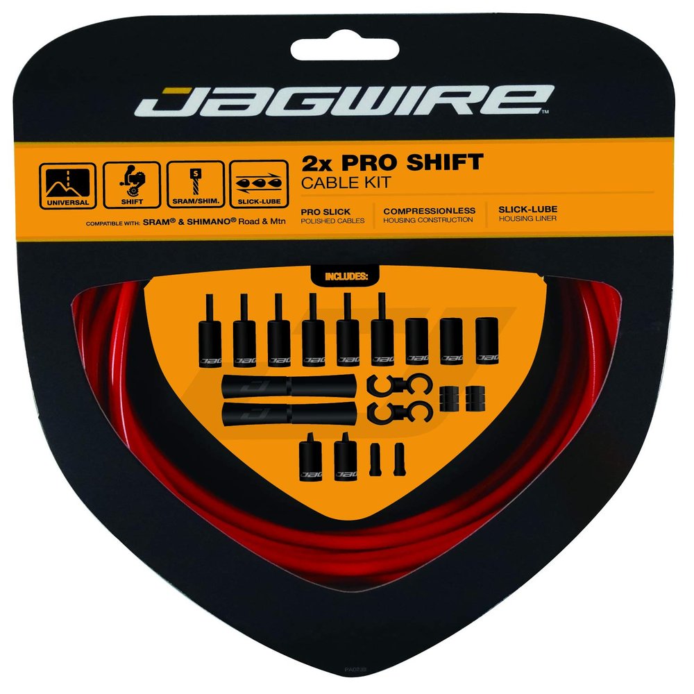 Jagwire PCK504 Cable and Sheath Kit Unisex Adult, Red