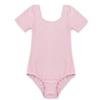 CHICTRY Girls Children Classic Cotton Short Sleeve Dance Wear Leotard Gymnastics Bodysuit Clothes Pink 8 view 1