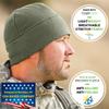 Temple Tape Tactical Fleece Watch Cap Beanie  Skull Cap Fleece Hat - OD Green - XL (for Larger Heads) view 2