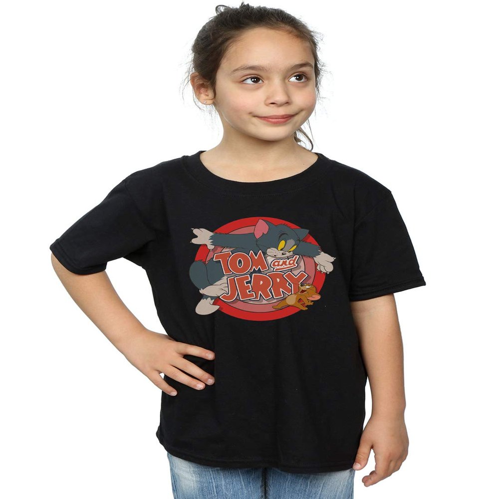 TOM and JERRY Girls Classic Catch T-Shirt 5-6 Years Black