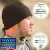 Temple Tape Tactical Fleece Watch Cap Beanie  Skull Cap Fleece Hat - Deep Brown - XL (for Larger Heads) view 2