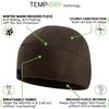 Temple Tape Tactical Fleece Watch Cap Beanie  Skull Cap Fleece Hat - Deep Brown - XL (for Larger Heads) view 3