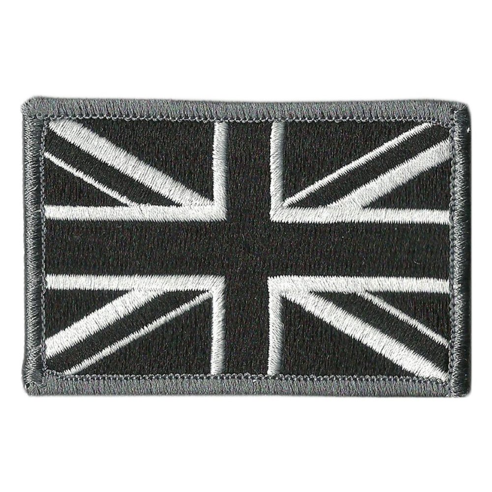 United Kingdom Tactical Patch - 2" x 3" - Black