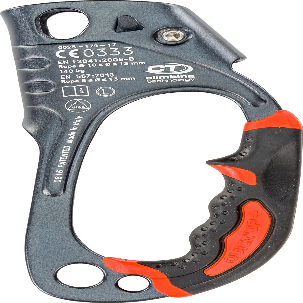 Climbing Technology Quick'Up+ Ascender, Unisex-Adult ,Left Hand,Gray,08-98154